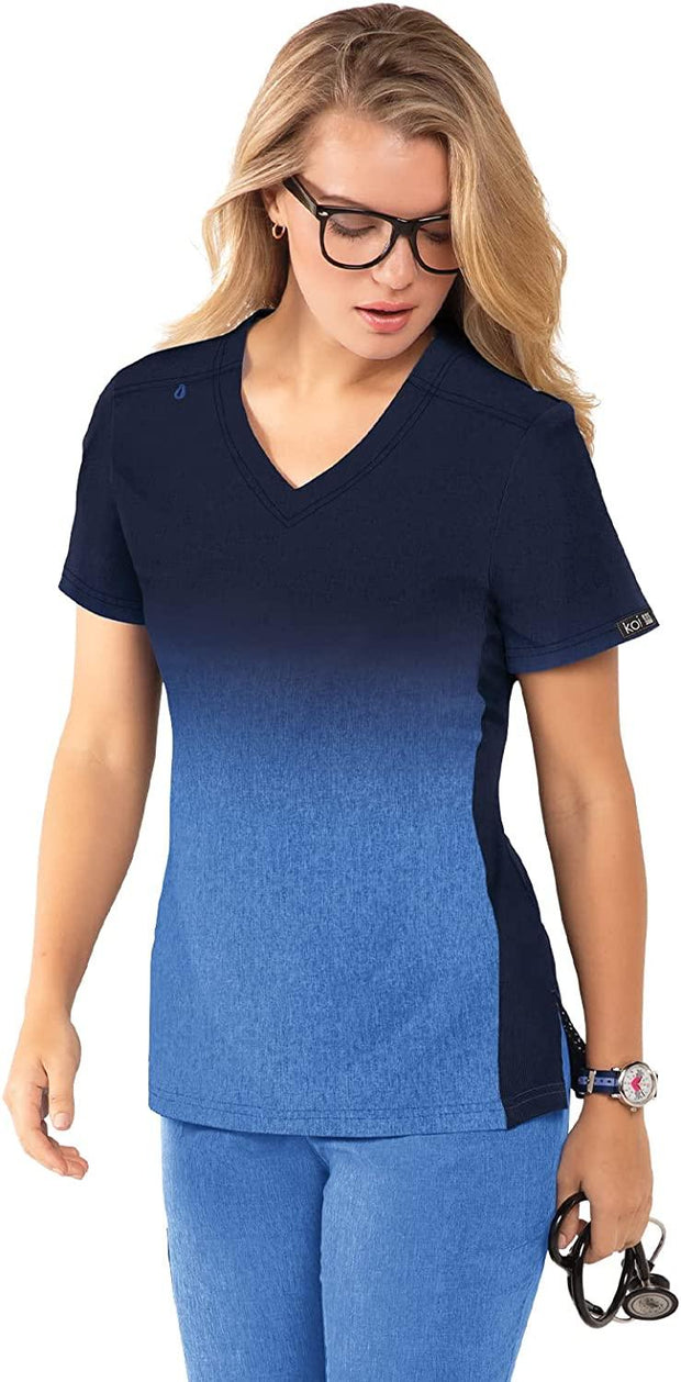 Koi Basics - Cali Navy Galaxy Ombre (Reverse) - Kickin it Scrubs