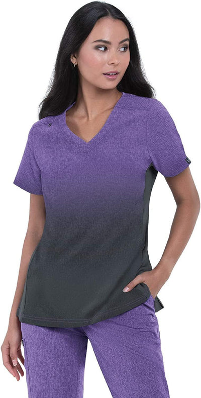 Koi Basics Cali - Purple Charcoal Ombre - Kickin it Scrubs